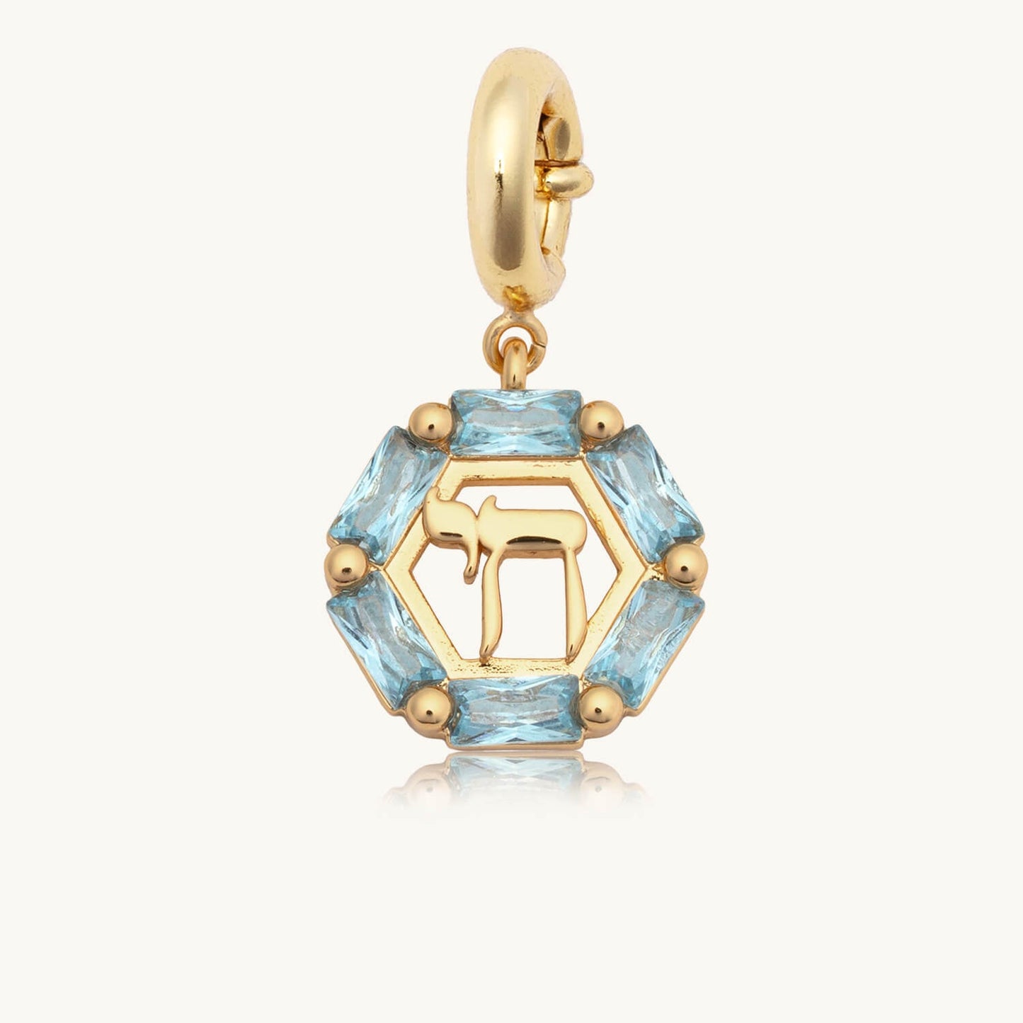 Custom Hanukkah Chai Charm