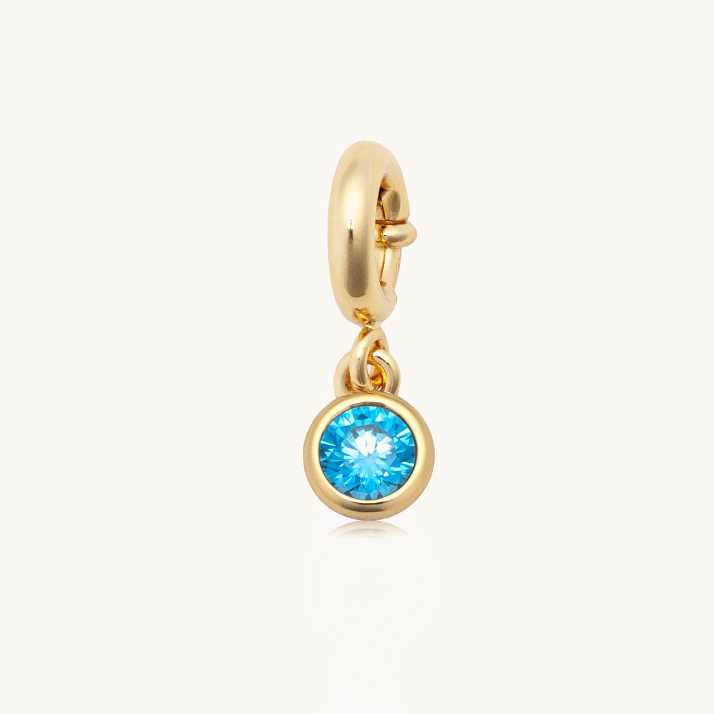 Custom March Birthstone Charm