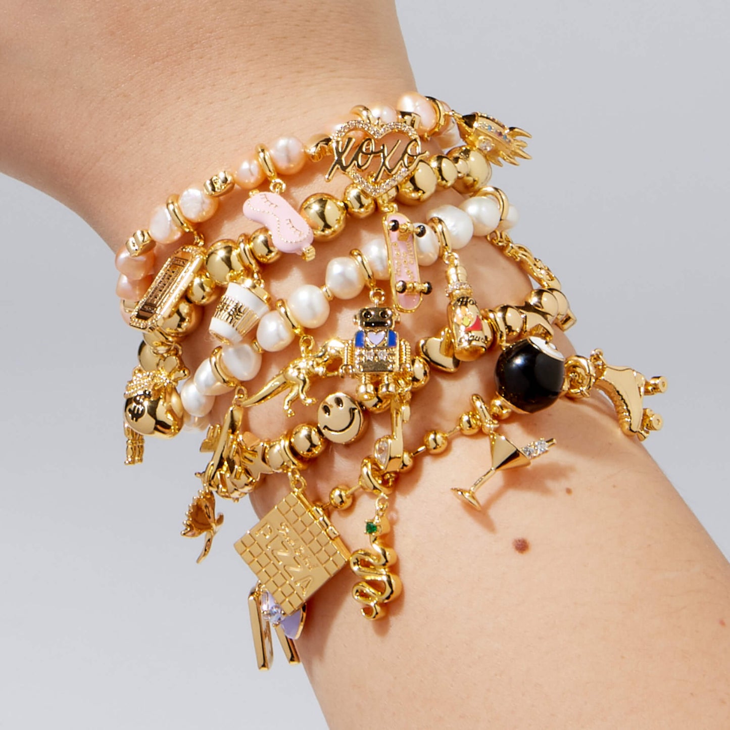 Gold Charm Bracelet Base