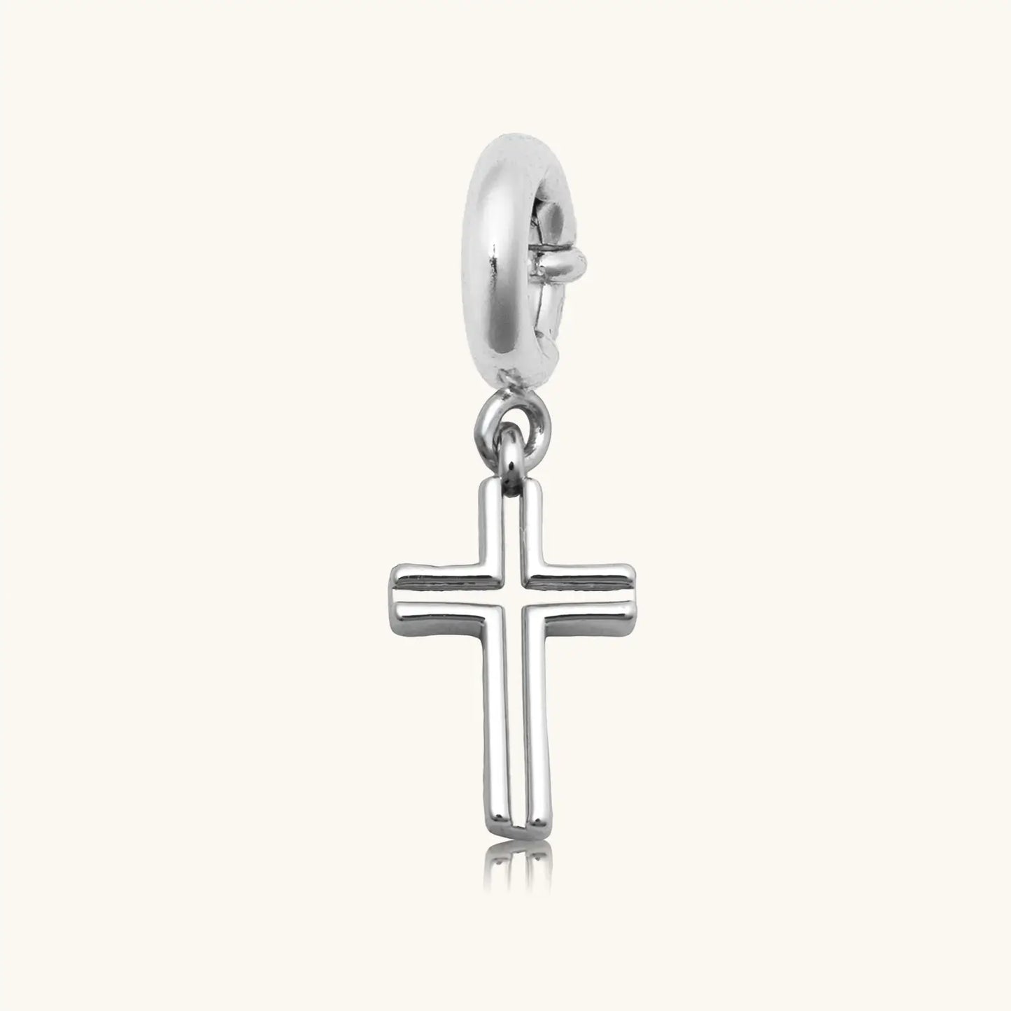 Silver Cross Charm