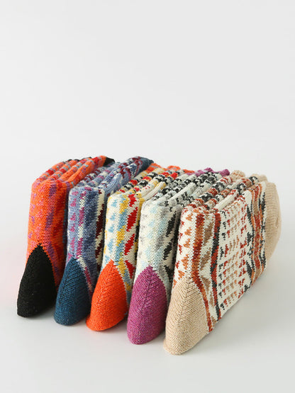 5雙女式冬季加厚襪子