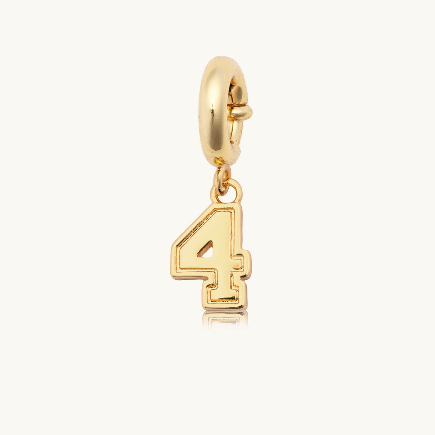 Custom Varsity Number 4 Charm