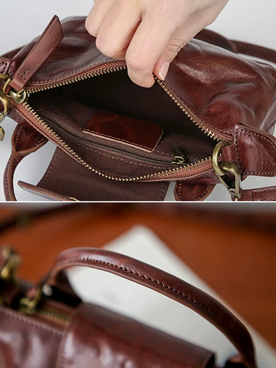 復古軟皮迷你斜背包