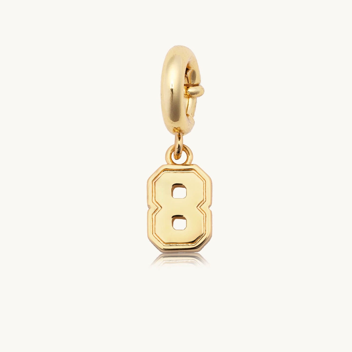 Custom Varsity Number 8 Charm