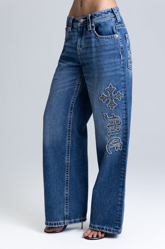 Azalea Low Rise Baggy Jeans