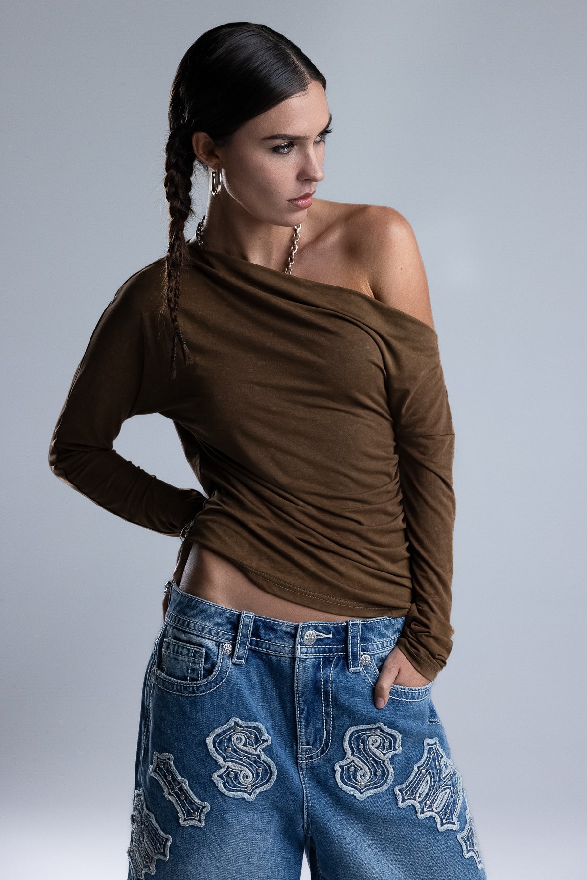 Gaia Cowl Neck Top