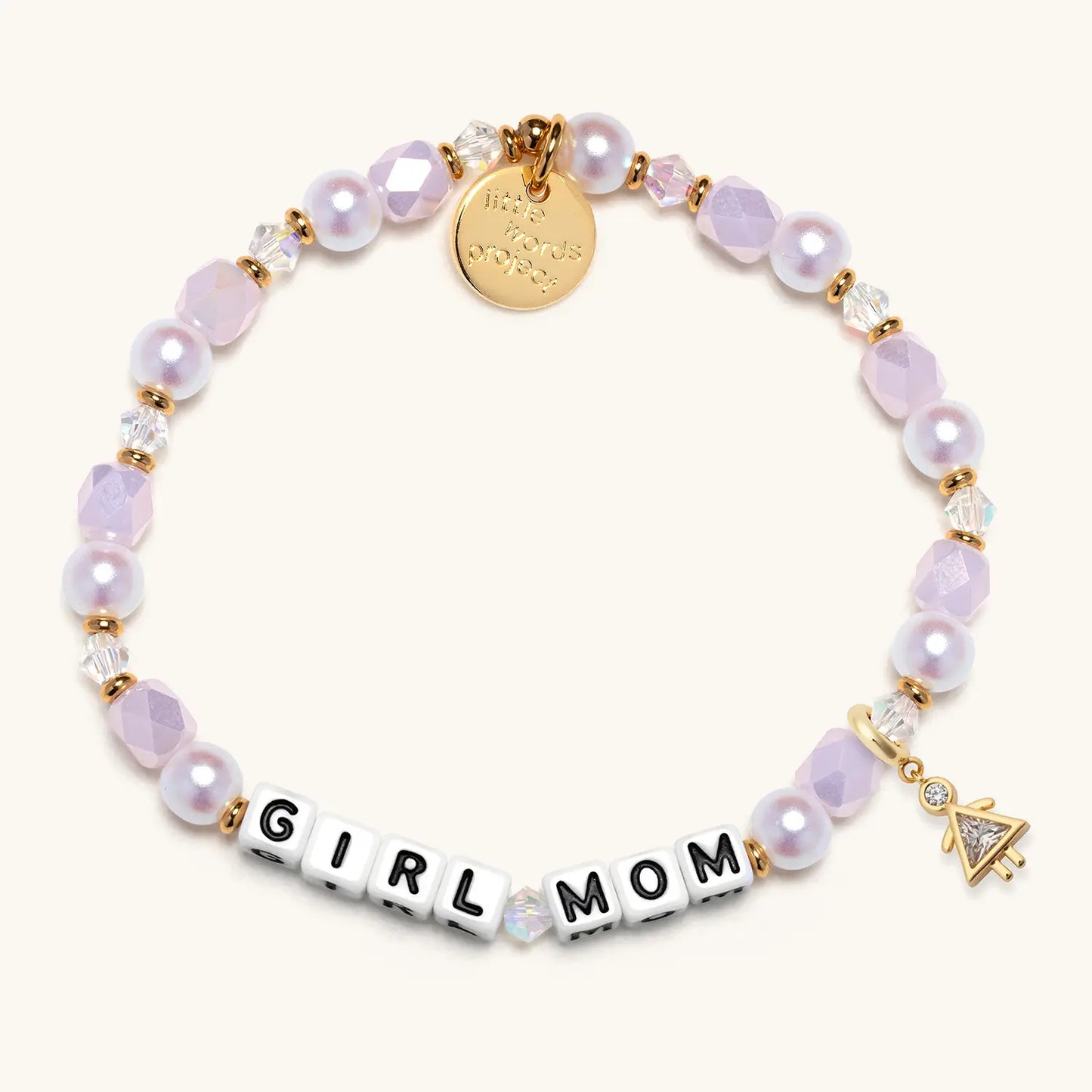 Girl Mom Birthstone Charm Bracelet Set