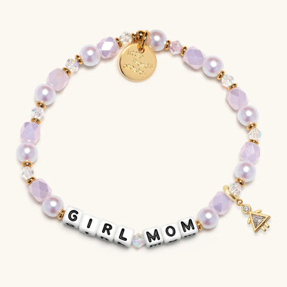 Girl Mom Birthstone Charm Bracelet Set