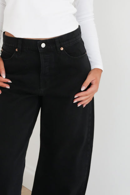 Arc Barrel Jean Black Sand