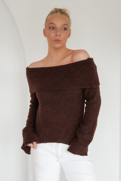 Ashlan Knit Jumper Chocolate