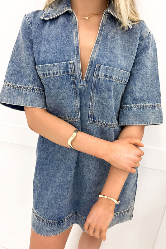 Audrey Denim Mini Dress