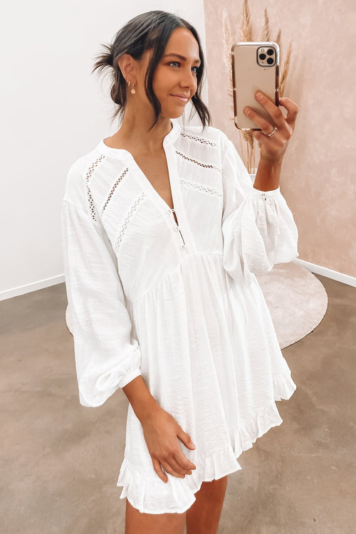 Avery Mini Dress White
