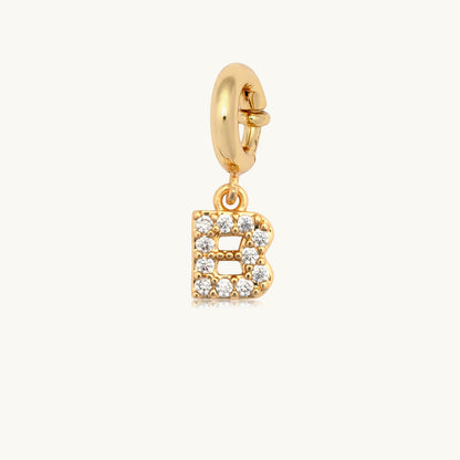 CZ Letter Charm