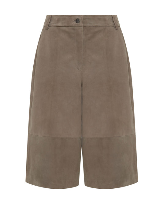 Kiera Suede Bermuda Shorts