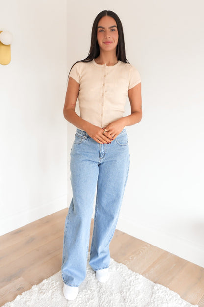 Bailey Knit Top Bone