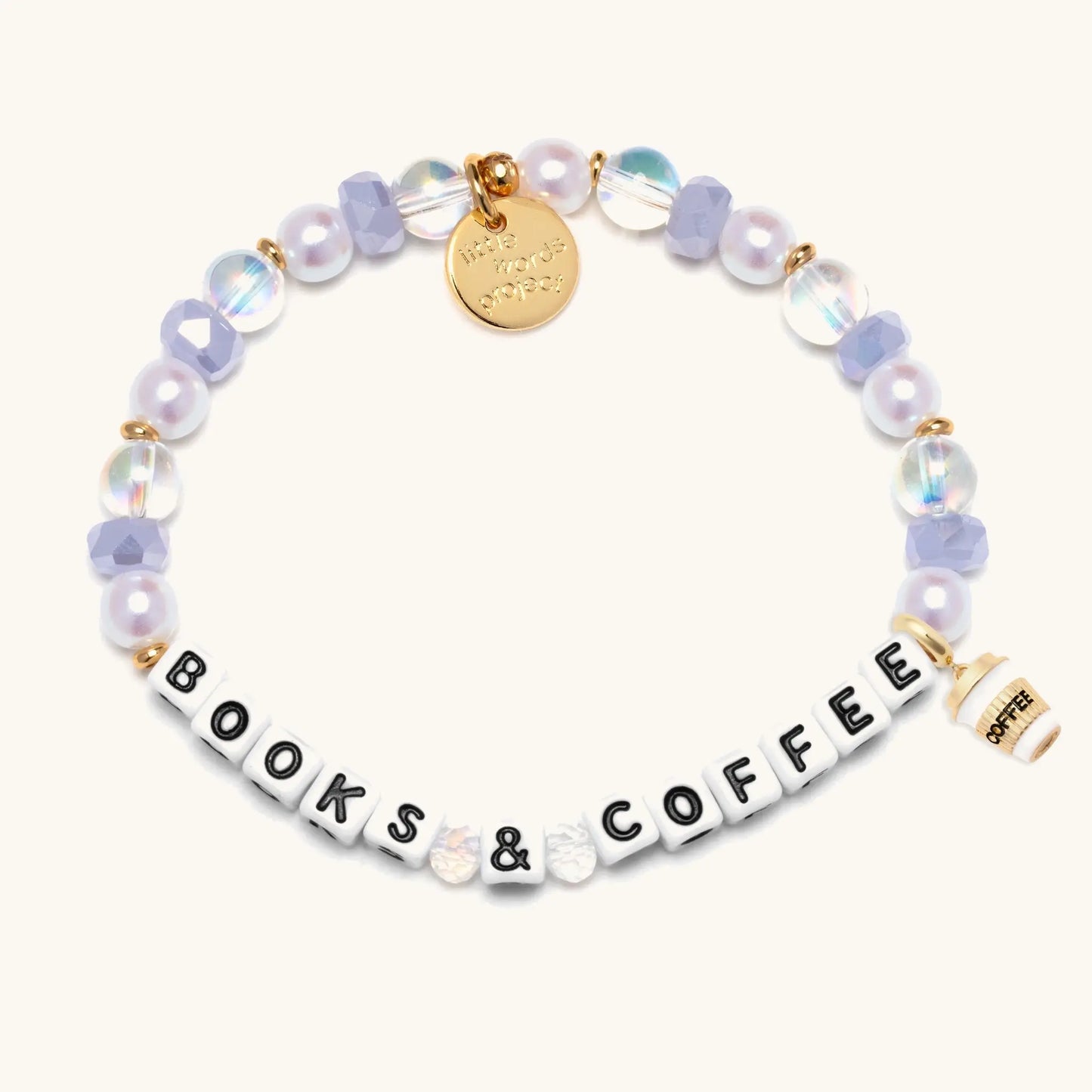 Books & Coffee Charm Bracelet Set