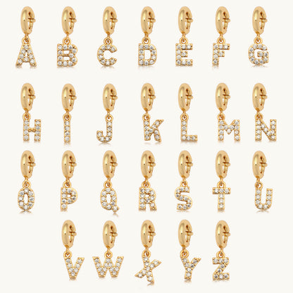 CZ Letter Charm