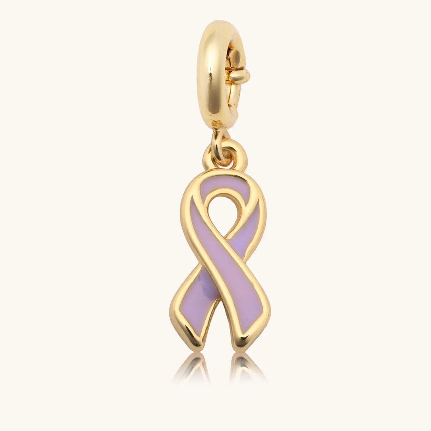 Custom Cancer Ribbon Charm