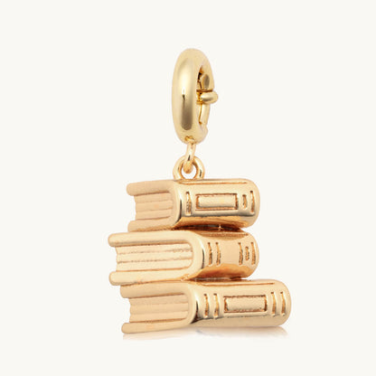 Custom Book Stack Charm