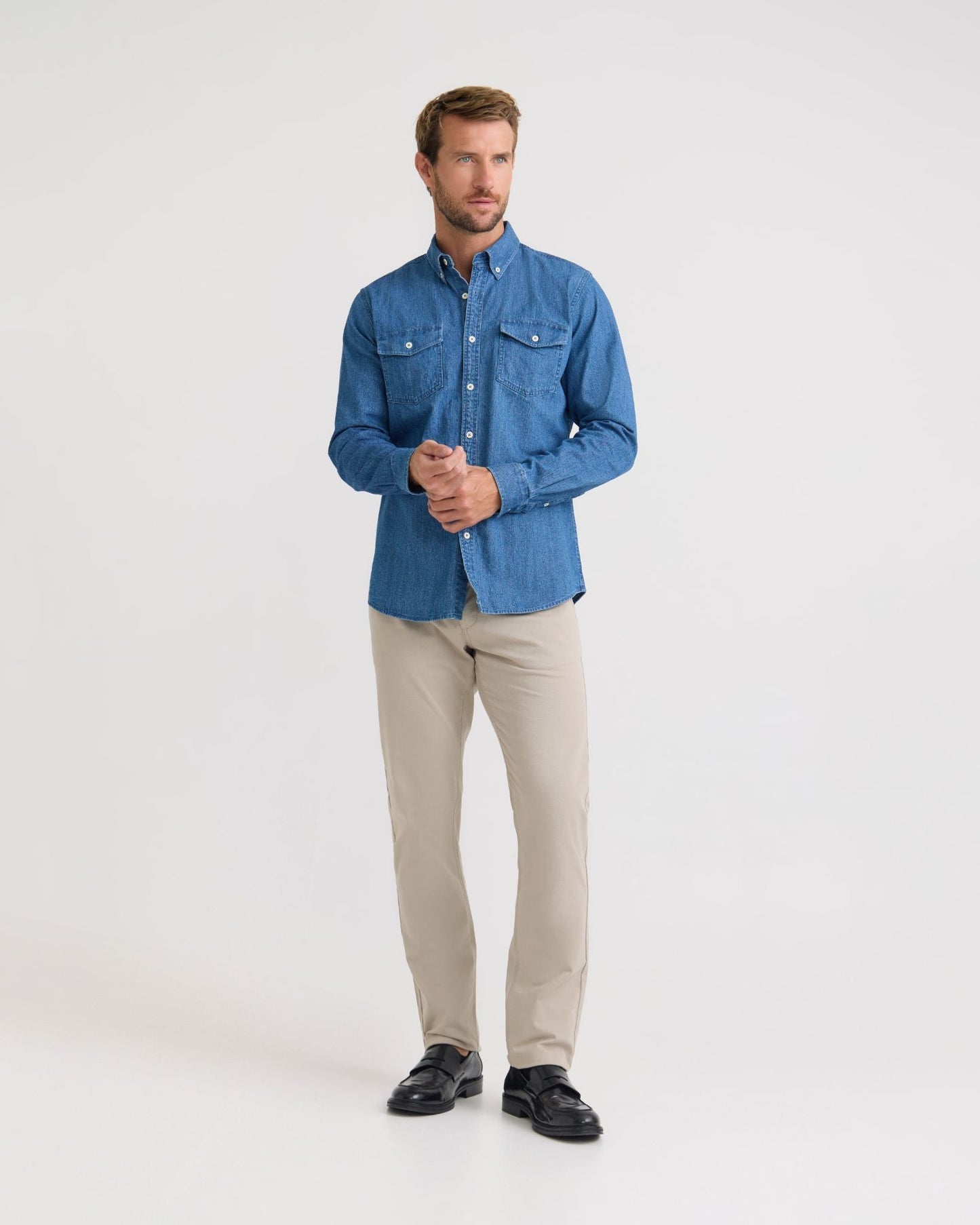 Slim Leg Stretch Cotton Chino