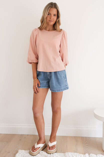 Aria Top Peach