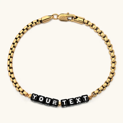 Custom Gold Antique Chain Bracelet