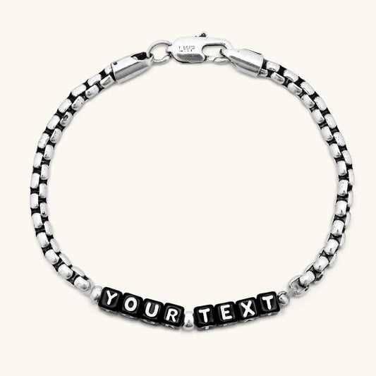 Custom Silver Antique Chain Bracelet