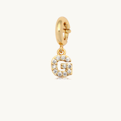 CZ Letter Charm
