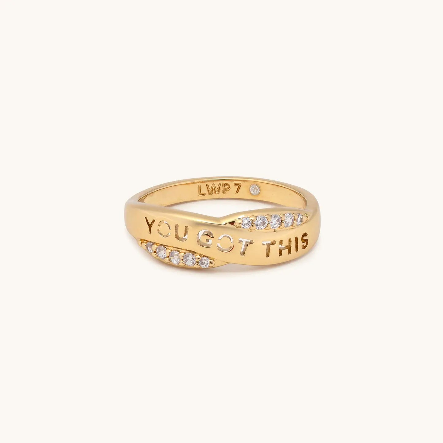 Custom CZ Ribbon Ring