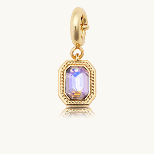 Custom Light Rose Gem Charm