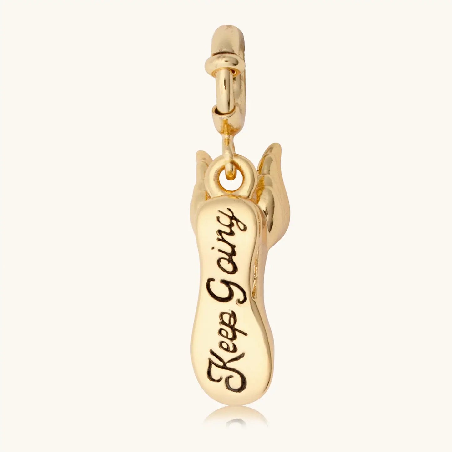 Keep Going Shoe Charm