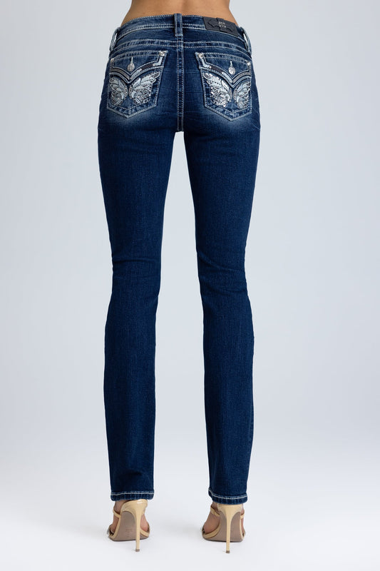 Riyon Wings Straight Jeans