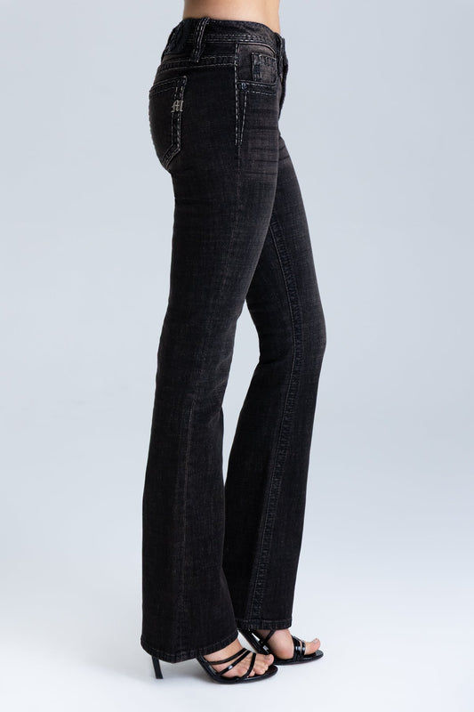 Oralee Stitched Bootcut Jeans