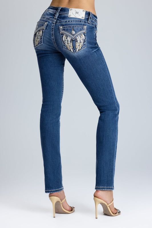 Arissa Wing Straight Jeans