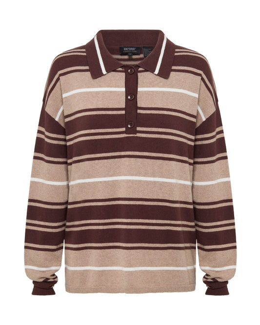 Pip Striped Polo Knit