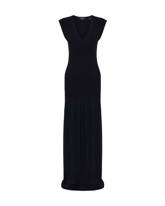 Sydney Knit Dress With Woven Skirt