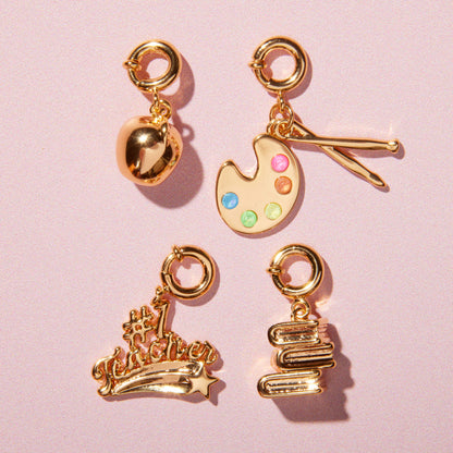 Custom Book Stack Charm