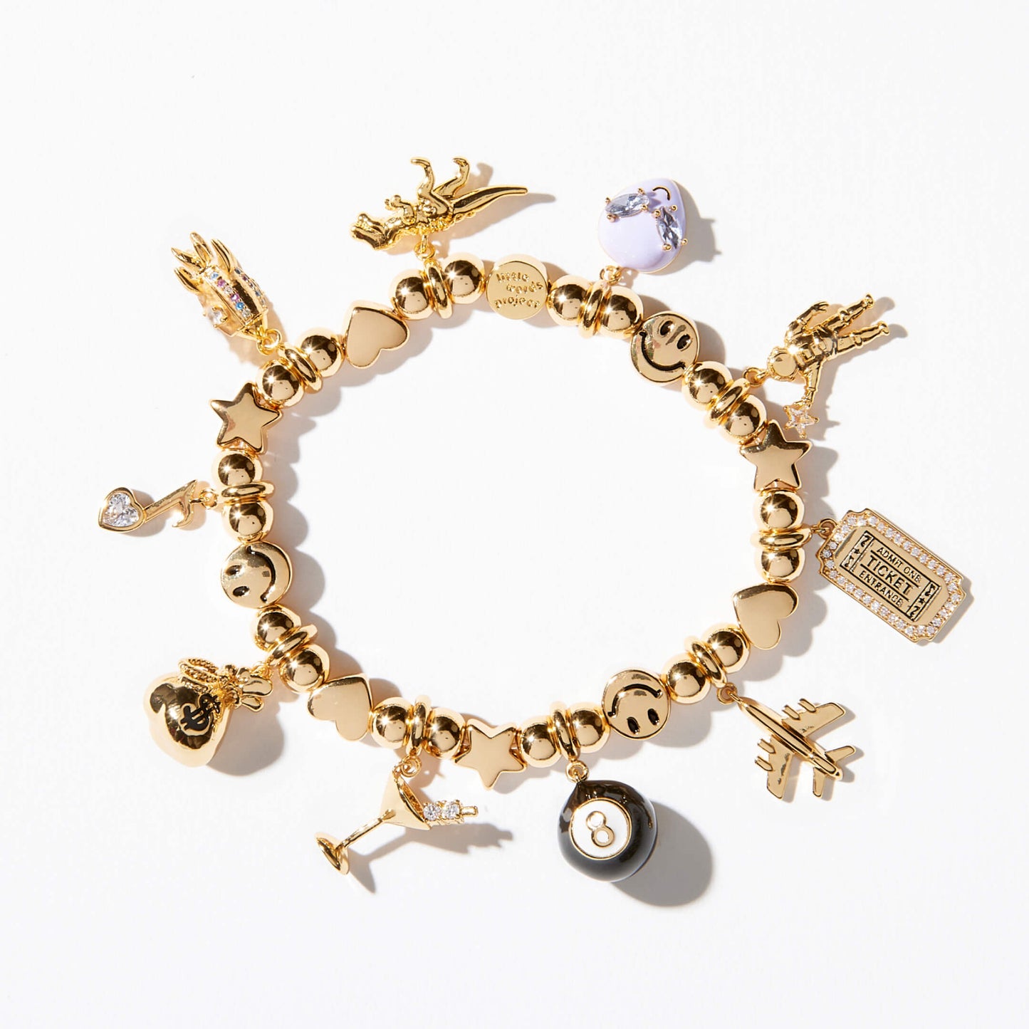 Gold Charm Bracelet Base