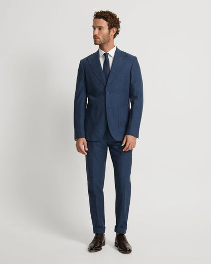 Byron Linen Blend Peak Lapel Jacket