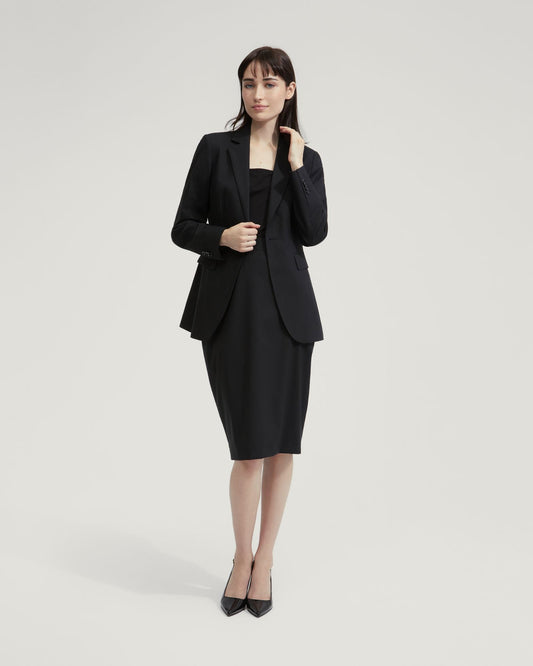 Peggy Wool Stretch Suit Skirt