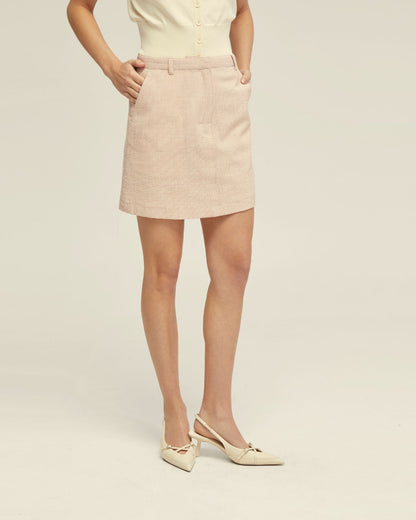 Hepburn Eco Seersucker Skirt