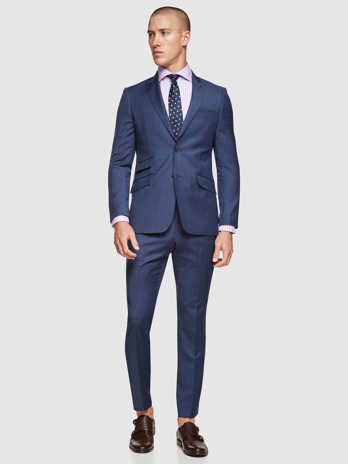 Hopkins Peak Lapel Wool Suit Jacket