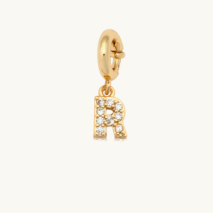 CZ Letter Charm