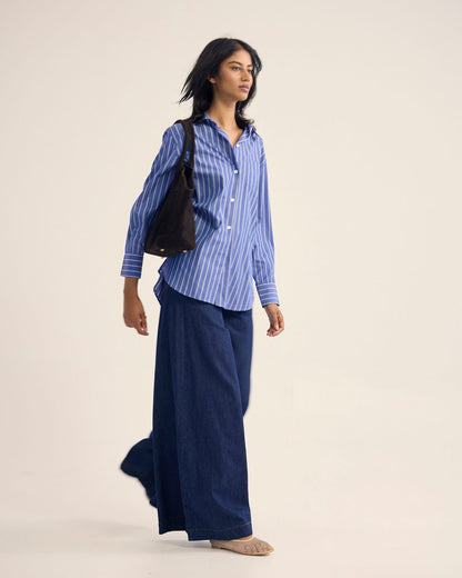 Hailey Striped Euro Fabric Shirt