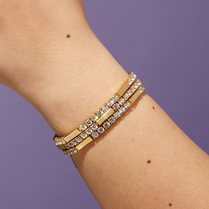 Gold Vermeil Engravable Tennis Bracelet