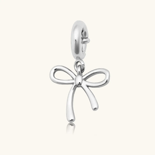 Custom Silver Bow Charm