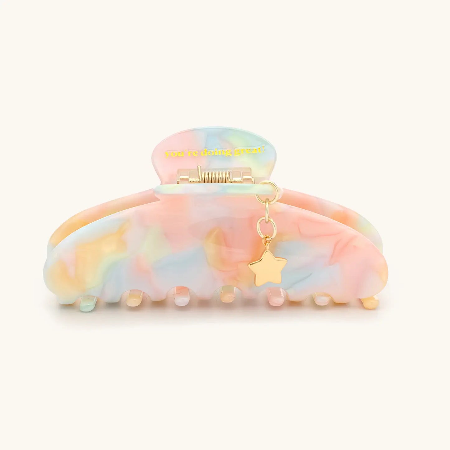 You're Doing Great Star Charm Hair Clip