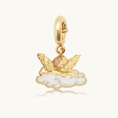 Custom Cherub in the Clouds Charm