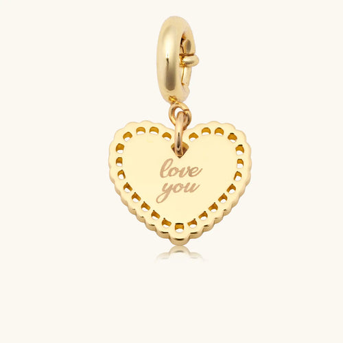 Heart Doily Charm