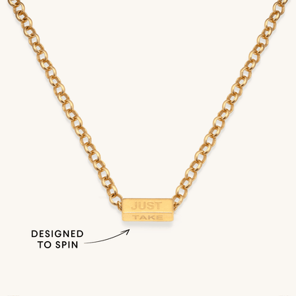 Just Take Your Time Spinner Necklace